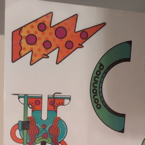 Bonaroo Temporary Tattoos Colorful Sheet with Positive Designs - Picture 3 of 7